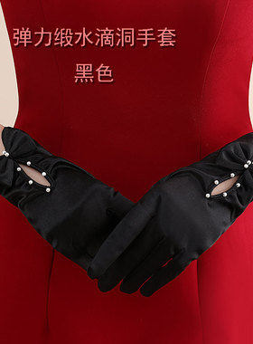 婚纱手套优雅蝴蝶结结婚手套