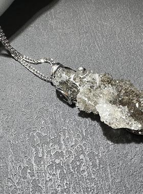 【灵渊鱼】内蒙鱼眼石绿幽灵共生白水晶