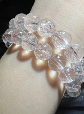 【樱落】纯天然透体闪阿塞粉胶花