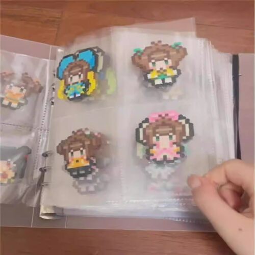 拼豆收纳册ins风大容量吧唧钥匙扣小卡收纳册简约活页收藏册卡册 - 图1