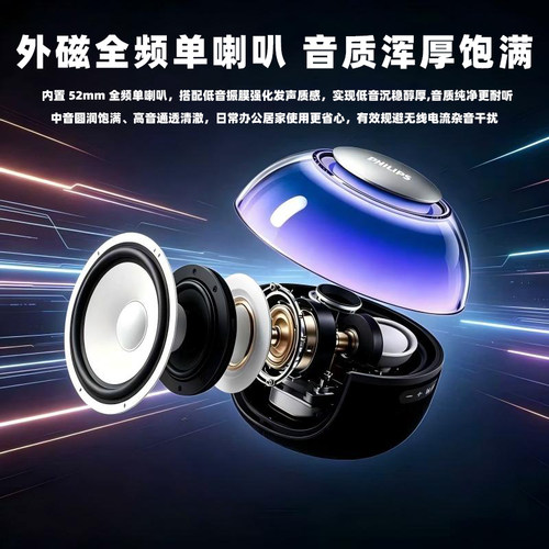 philips飞利浦蓝牙音箱低音炮家用车载户外无线插卡电脑桌面音响 - 图3
