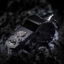 North Wolf Athletics Sports Referee Whistles Medium-high Audio Sports Coach Special Stainless Steel Whistle Carbon Black 062