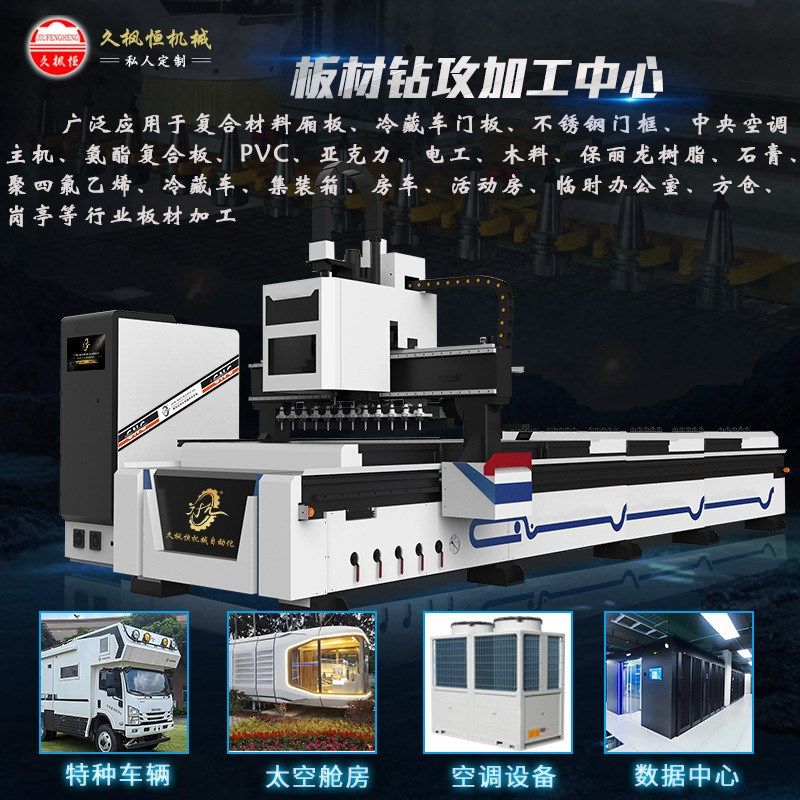 铝塑泡沫复合板材锯切铣型钻孔攻丝斜切开槽磨边自动换刀加工中心,淘宝优惠券,粉丝福利购,淘宝优惠卷