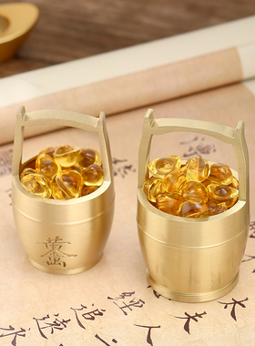 一桶金招财桌面家居装饰摆件