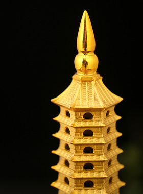 可开发票黄铜文昌塔步步高升