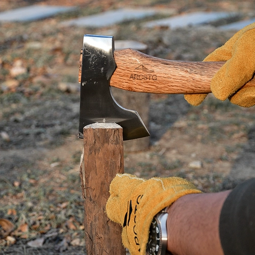 ARCSTG Dungle Skill Niman Axe Кованые бандиты топора Camp -Equipment, открытый кемпинг маленький топор нарезанный дрова