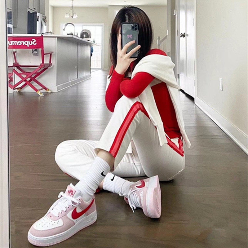 男女ins潮秋冬厚款篮球运动中筒袜 唯奚袅短袜/打底袜/丝袜/美腿袜