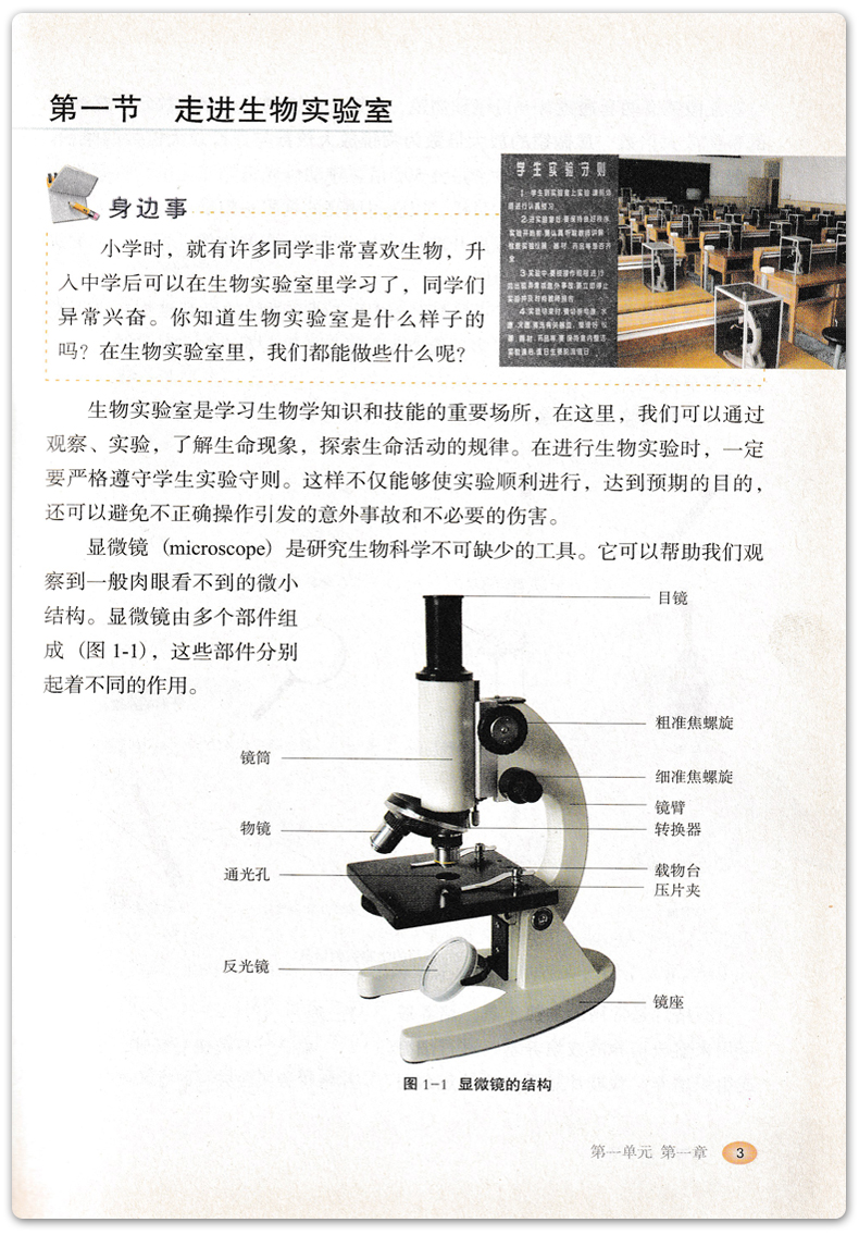 冀少版2024新版初中七年级上册生物书课本冀少版河北少年儿童出版社河北冀教版初一上册生物学课本教材7七上生物书教科书冀少版