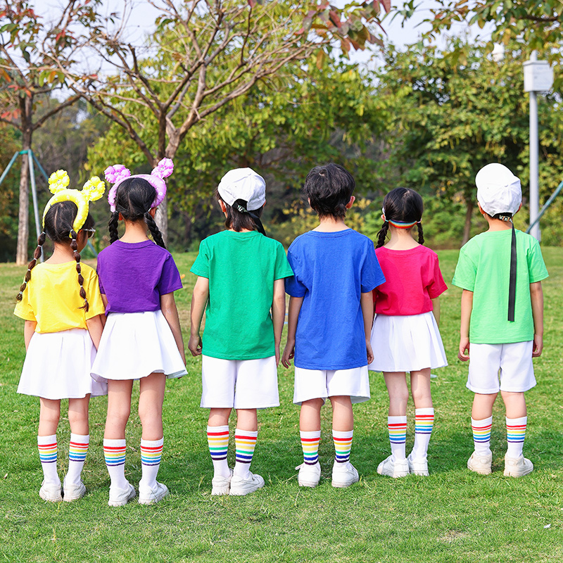 六一儿童演出服糖果系列孩子的天空表演服幼儿园啦啦队合唱班服装 - 图3