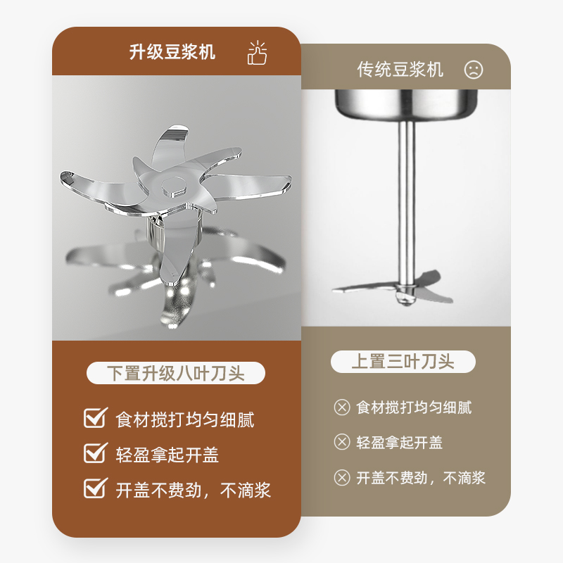 威力破壁小型家用多功能过滤榨汁机 威力豪临破壁机