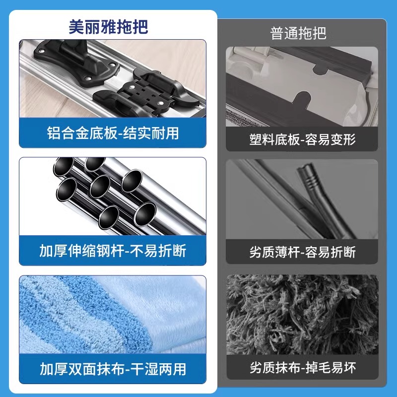 美丽雅平板拖把