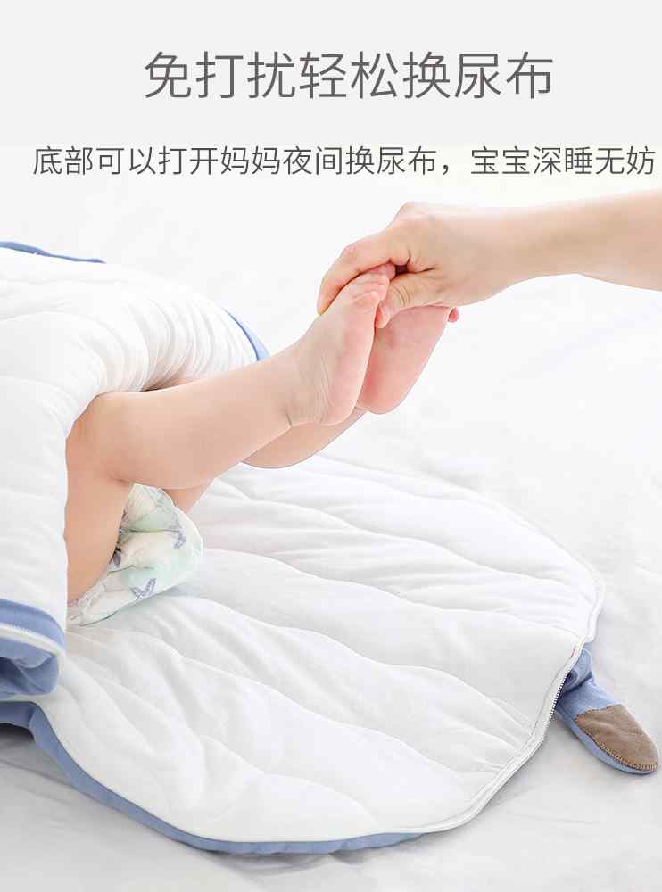 睡袋婴儿秋冬加厚款初生儿宝宝睡袋防惊跳抱被冬季防踢被