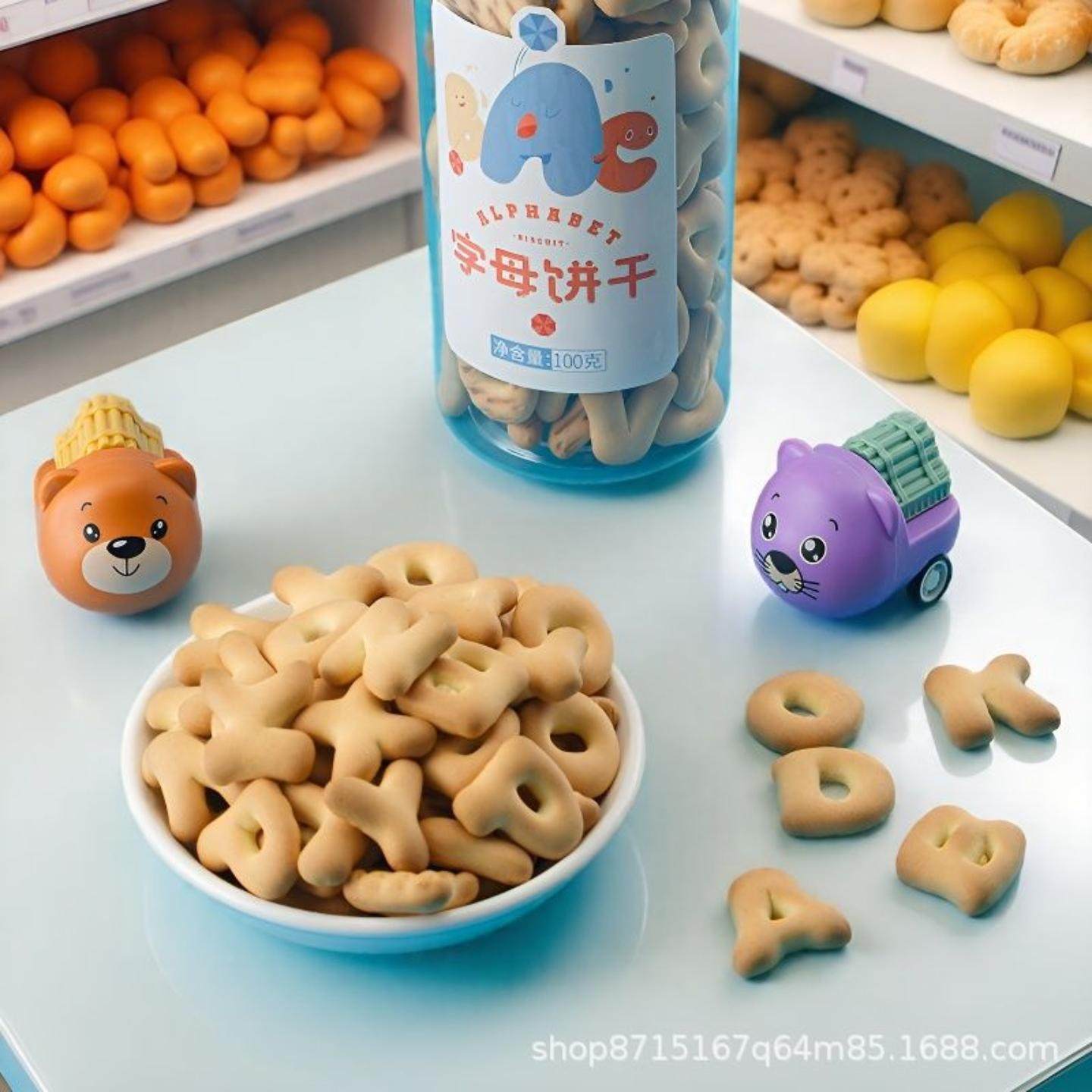牛奶味奶香手指可爱骨头字母饼干休闲儿童宝宝磨牙饼干学字母拼音,淘宝优惠券,粉丝福利购,淘宝优惠卷