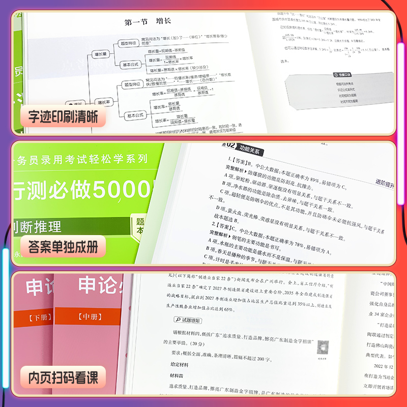 中公教育决战行测5000题2024国考省考国家公务员考试公考历年真题教材资料申论必做100常识判断言语理解分析判断推理数量粉笔天一 - 图1