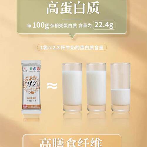 佐丹力159素食全餐代餐粉 正品官网旗舰官方五谷杂粮粥饱腹辟谷店 - 图1