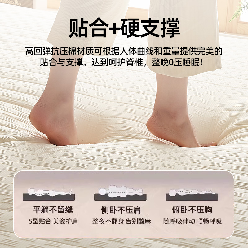加厚乳胶床垫家用卧室软垫租房专用榻榻米床垫子宿舍学生单人垫褥