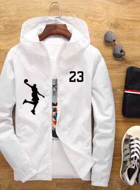 New Men's Casual Hooded Bomber Jacket Spring Autumn Hip Hop