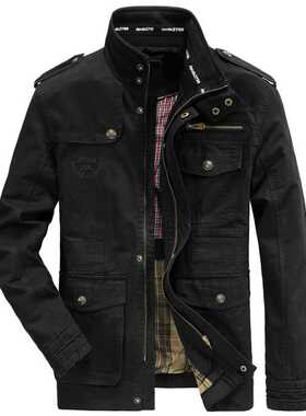 Plus Size 7XL 8XL Military Jacket Men Spring Autumn Cotton O
