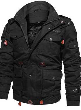 Men's Winter Fleece Jackets Warm Hooded Coat Thermal Thick O