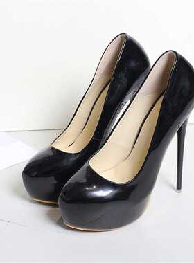 Big Size 35-47 Patent Leather Red Wedding Shoes 2022 Women R