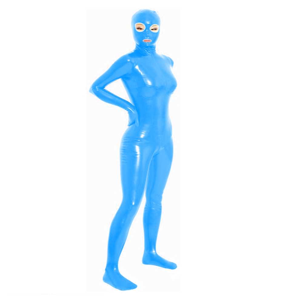 Women Oen Eyes and Mouth Zentai Full Bodysuit lus Size Zi-图3