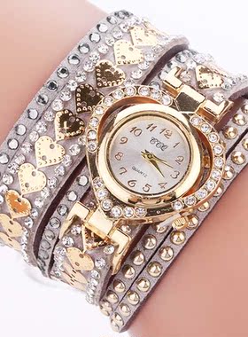 Hot Fashion Women Rhinestone Bracelet Watch Casual Luxury La