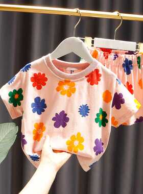 Summer girls baby clothes kids outfits casual sports sets T-