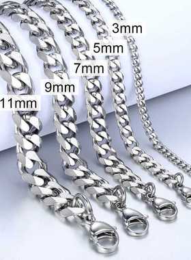 New Fashion Cuban Chain Men's Bracelet Classic Stainless Ste