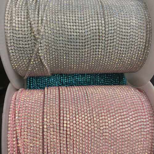 ss6 rhinestone cup chain opal colored base,fashion DIY jewel - 图0