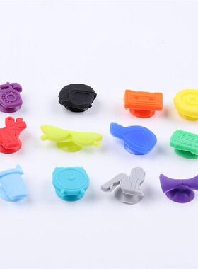 12Pcs Silicone Markers Reusable Drink Charms Wine