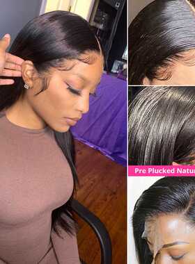 13x6 Straight Lace Front Wig 32 Inch Hd Transparent Lace Wig