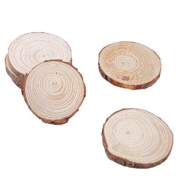 10pcs Wood Slices Round Log Discs Wedding Centerpieces - 图3