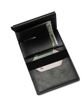 New Men women smart wallet Credit Bank card holder fashion p