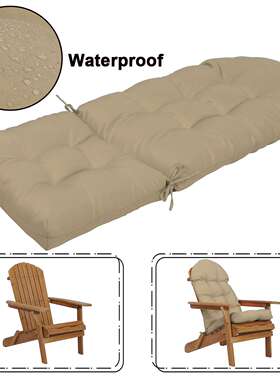 Waterproof Seat Back Cushion Pad With Ties Rocking Chair Cus