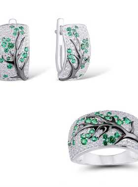 pcs/set Unique Design Plum Blossom Jewelry Set for Women V