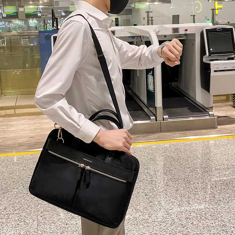 Women Laptop Briefcase Computer Bag Business Document Organi - 图0