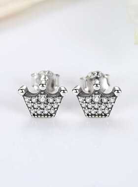 Original 925 Sterling Silver Earrings 2022 Stud Crystal Eari