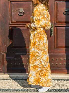 Women Floral Print Long Dress Summer Holiday Party Midi Dre