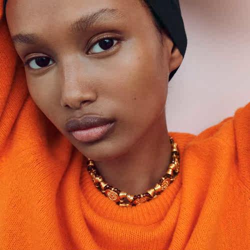 Vedawas Holiday Retro Beads Coin Necklace for Women Fashion - 图0