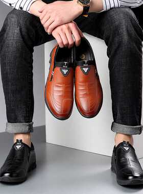 Lether Shoes Men&mp;#39;s Lether Spring 2021 New Men&mp;#39;
