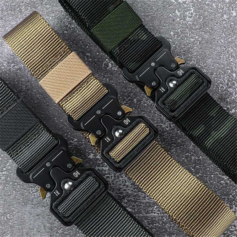 Plus Size 150 170cm Men's Belt Army Outdoor Hunting Tactical - 图2