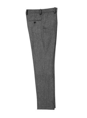 Herringbone Men's Trousers Pants Retro Autumn Tweed
