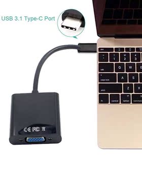 USB-C USB3.1 Type C for Adapter Cable VGA Male to VGA Female
