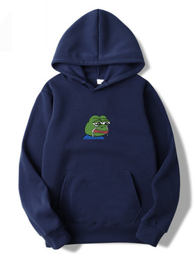 Faion men's hoodie graffiti print sad frog hoodie sweati