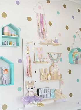 Black Polka Dots Wall Stickers Circles DIY Stickers for Kids