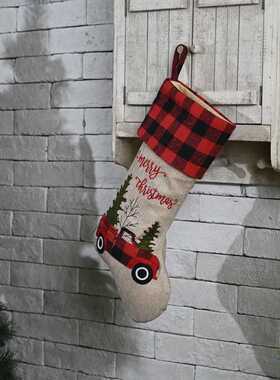Christmas Socks Cute Hanging Ornaments Stocking Gift Holders