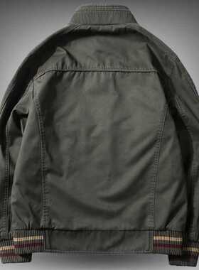 High Quality Jacket Men'S 96% Cotton Spring Autumn Loose Lar