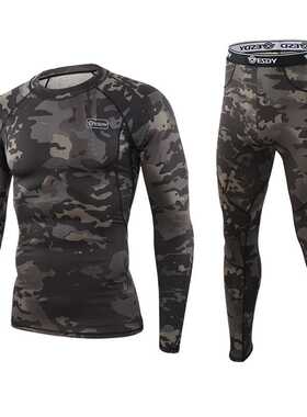 Men's Camouflage Thermal Underwear Set Winter Long Johns Men