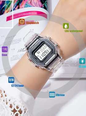 Sports Electronc Watch Waterproof Matcha Green Men Womens S