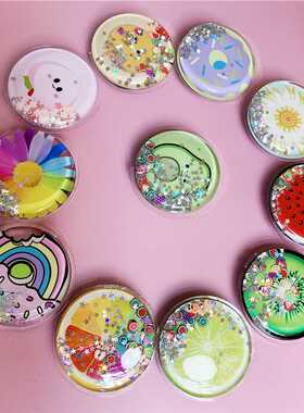 Cute Quicksand Expanding Stand Mount Phone Socket Fruits Rai